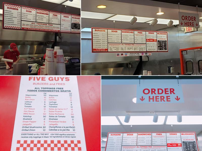 Five Guys Menu