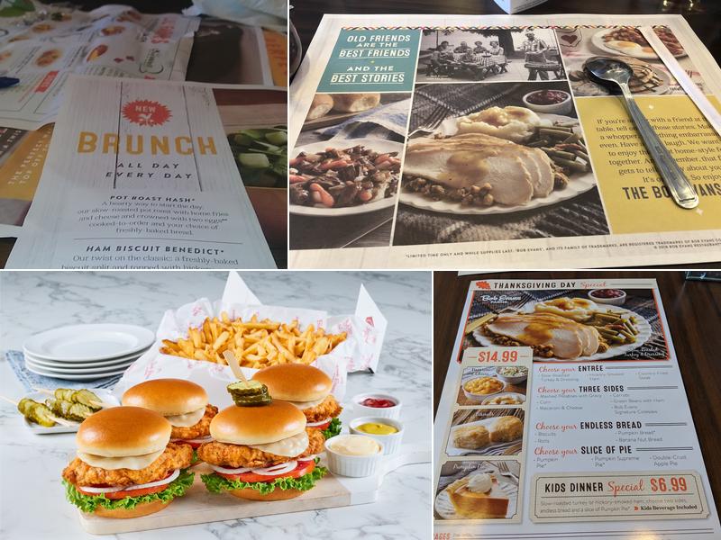 Bob Evans Menu