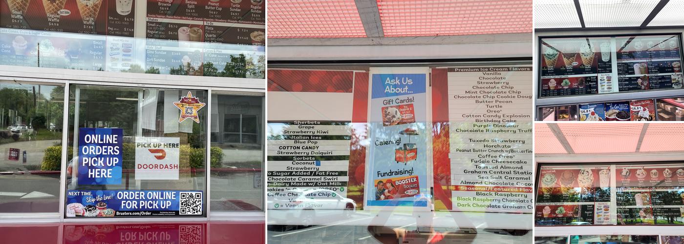 Bruster's Real Ice Cream Menu