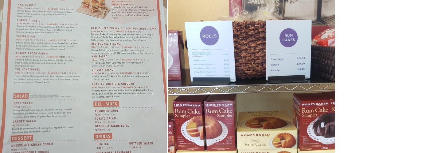 The Honey Baked Ham Company Menu