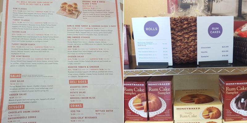 The Honey Baked Ham Company Menu