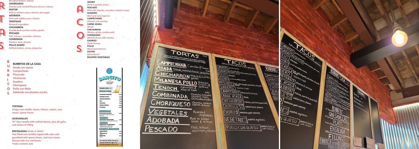 Tenoch Mexican Menu