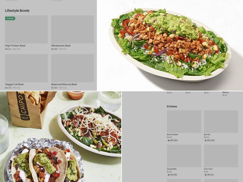 Chipotle Mexican Grill Menu