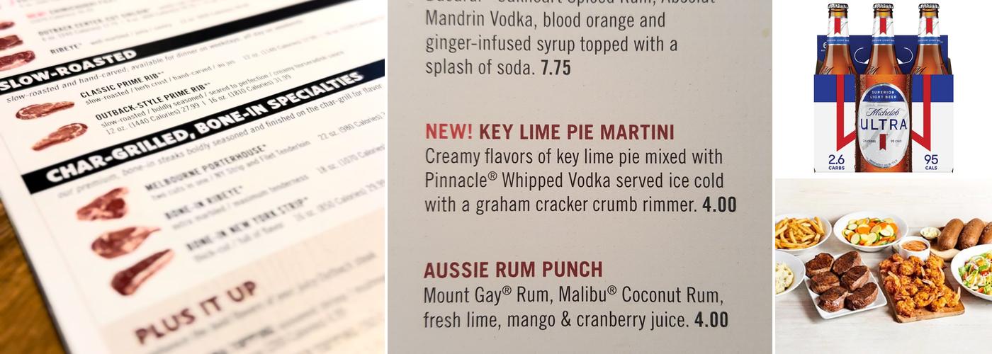 Outback Steakhouse Menu