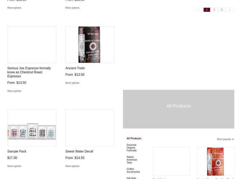 Native Coffee Traders Menu