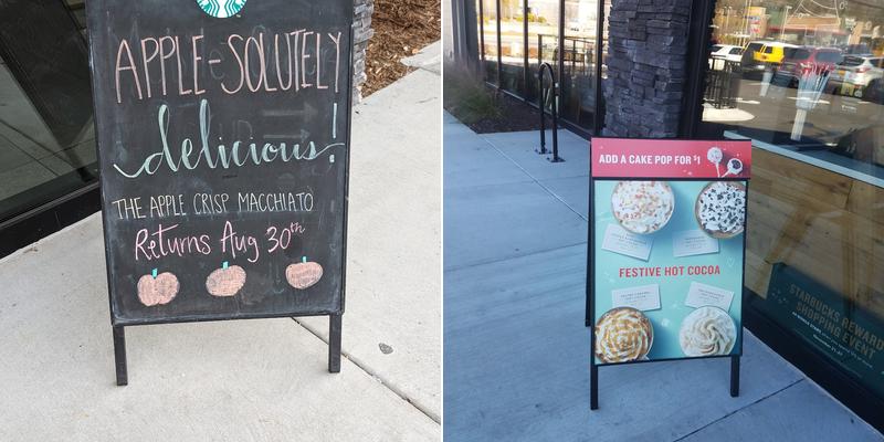Starbucks Menu