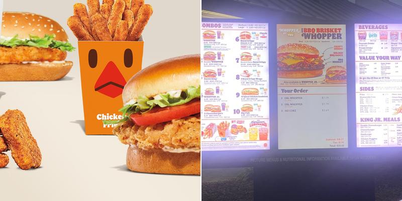 Burger King Menu