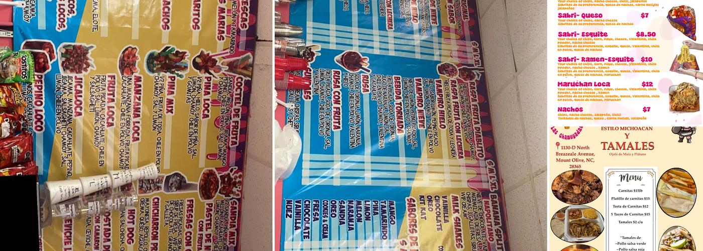 Raspados Las Chamoyadas Menu