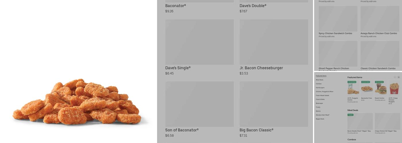 Wendy's Menu