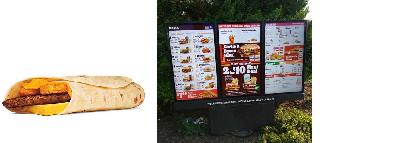 Burger King Menu