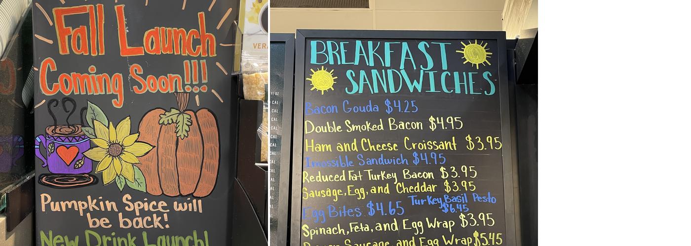 Starbucks Menu