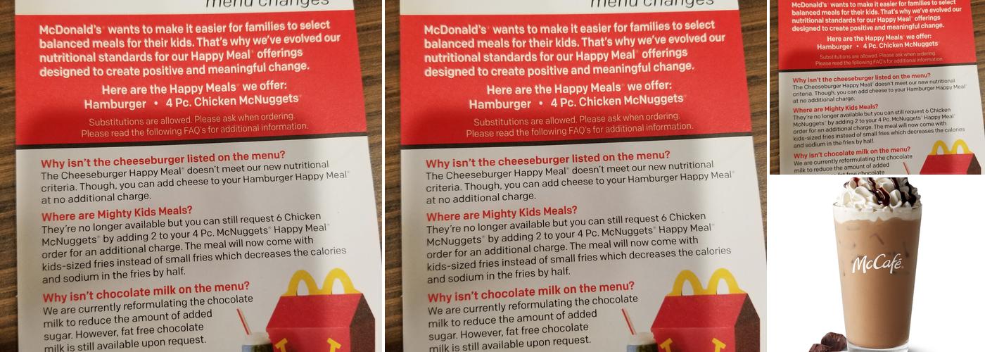McDonald's Menu