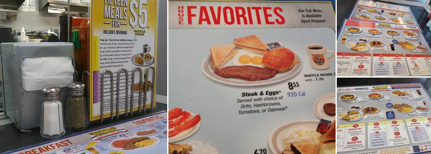 Waffle House Menu