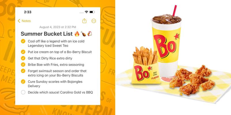 Bojangles Menu