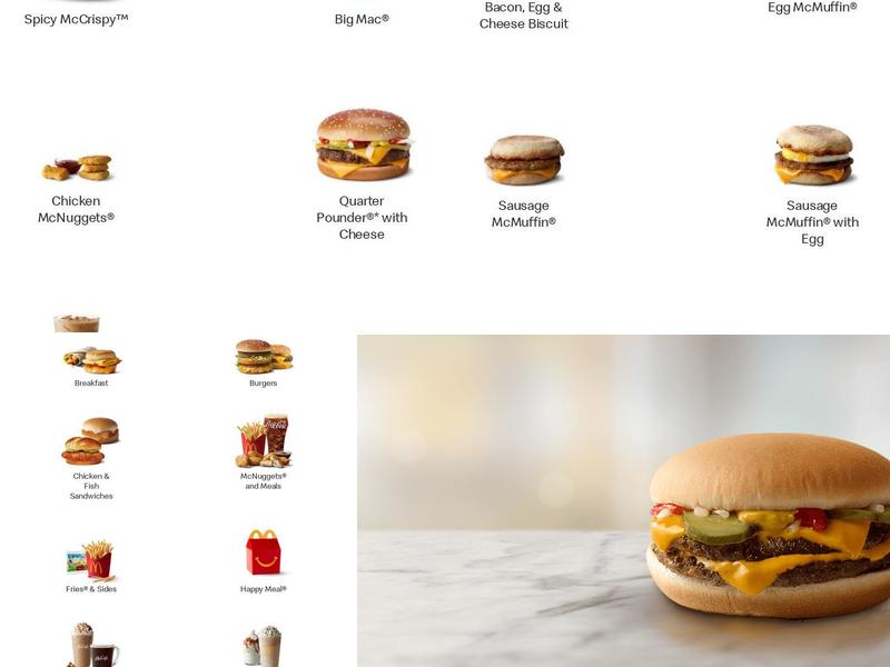 McDonald's Menu