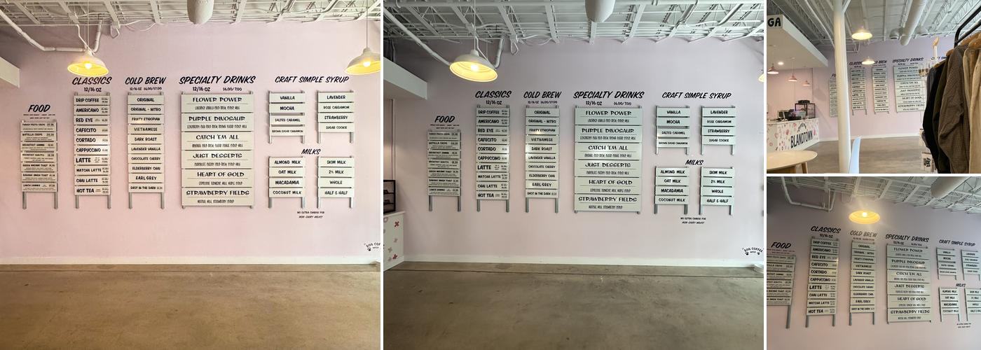 Coffee Man Blandtown Menu