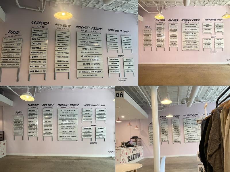 Coffee Man Blandtown Menu