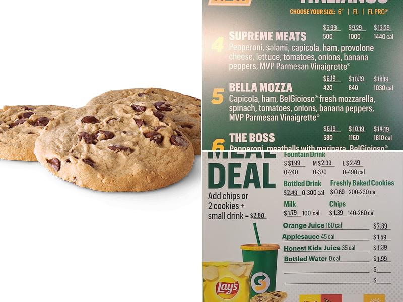 Subway Menu