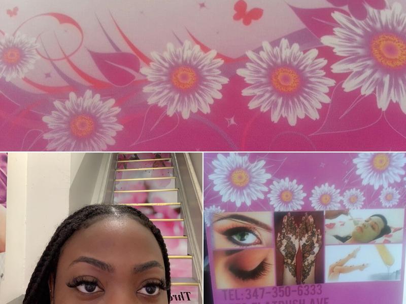 Eyebrows threading beauty spa