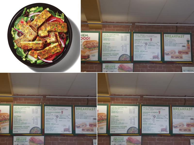 Subway Menu