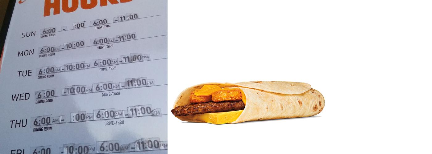 Burger King Menu