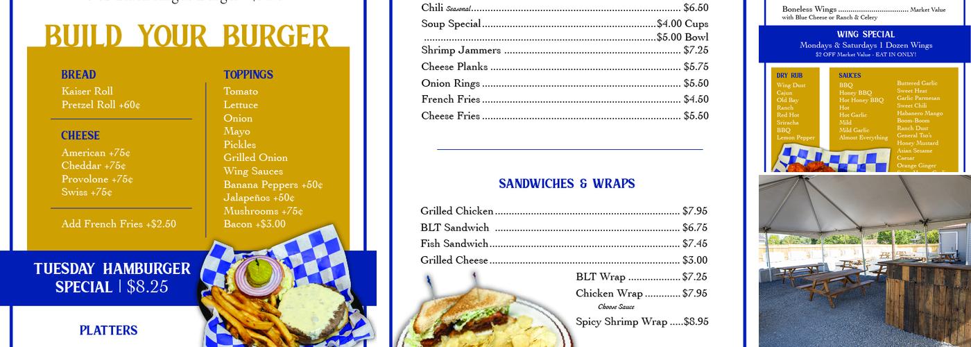 Trindle Inn Menu