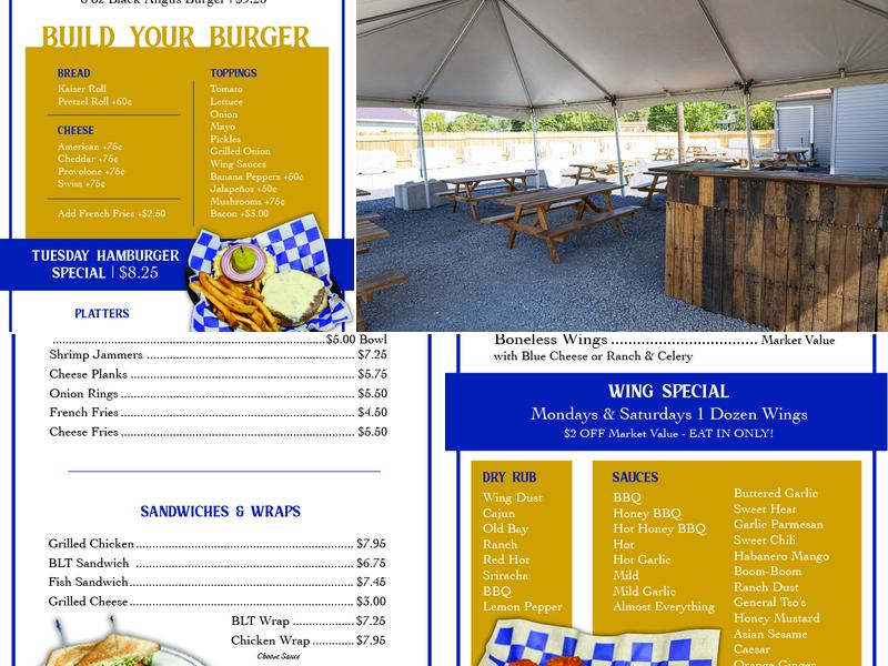 Trindle Inn Menu