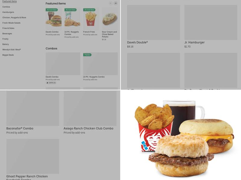 Wendy's Menu