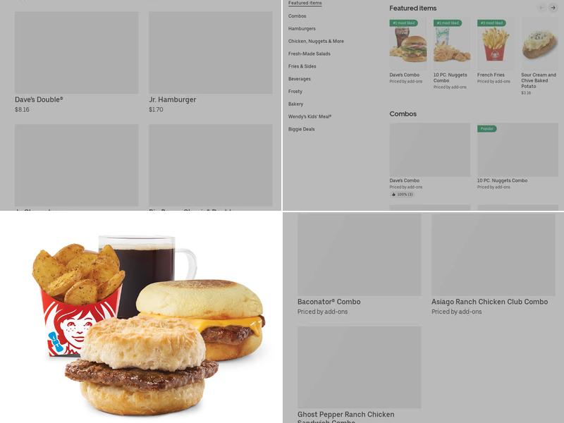 Wendy's Menu