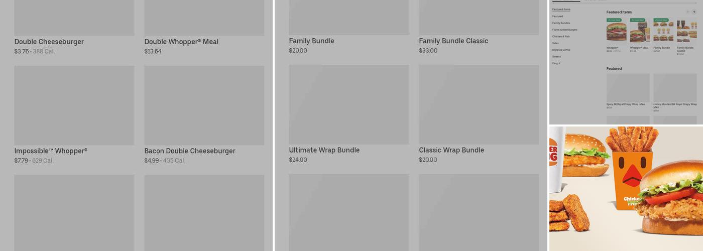 Burger King Menu