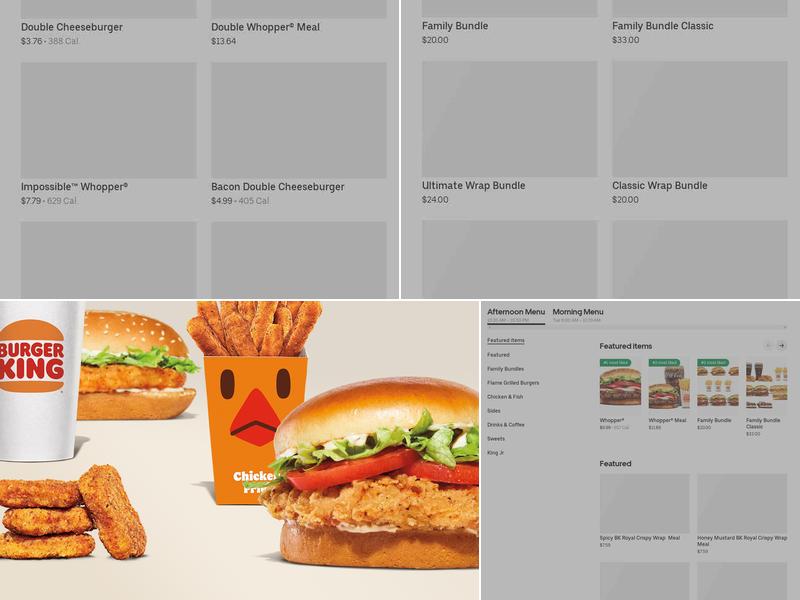 Burger King Menu