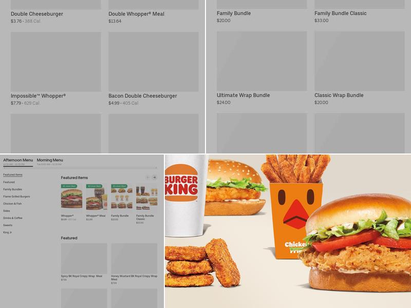 Burger King Menu