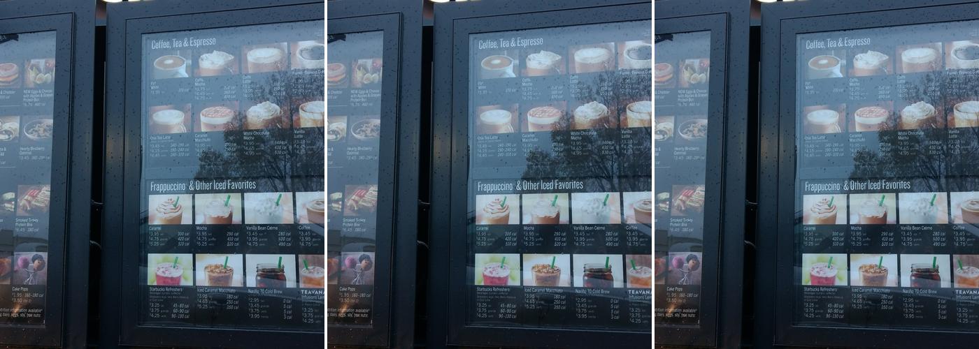 Starbucks Menu