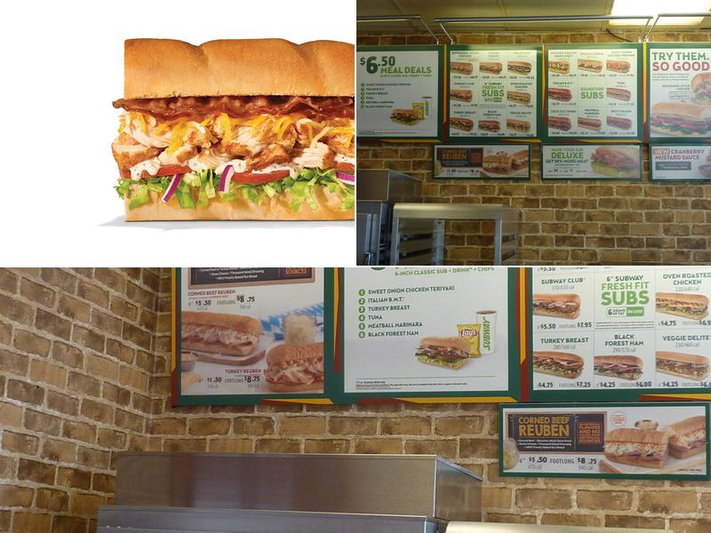 Subway Menu