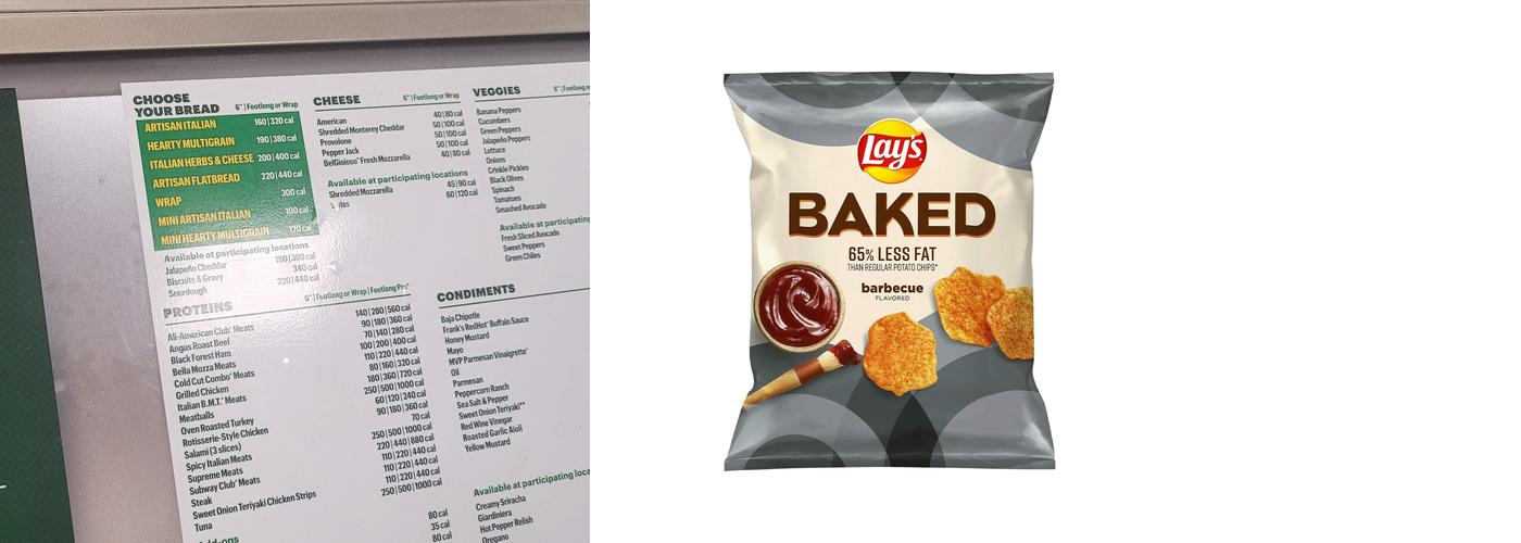 Subway Menu