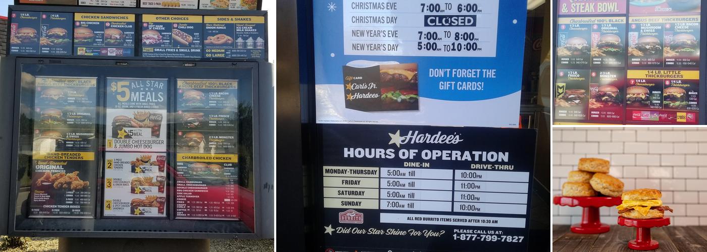 Hardee’s Menu