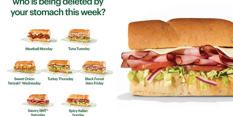 Subway Menu