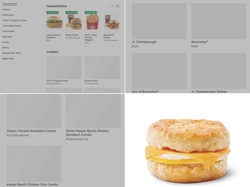 Wendy's Menu