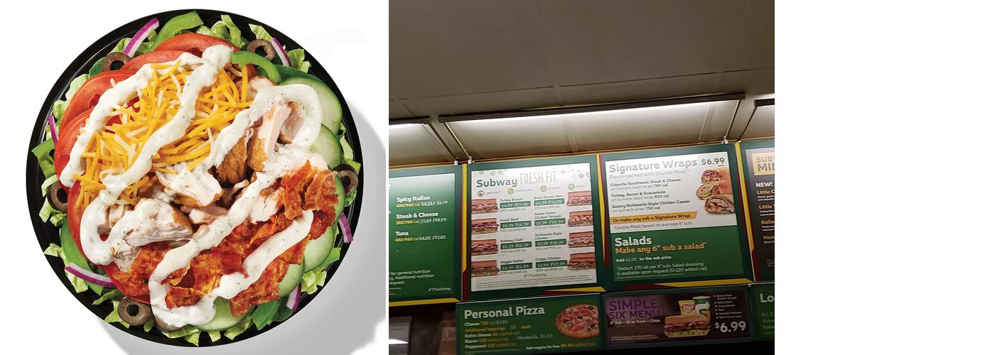 Subway Menu