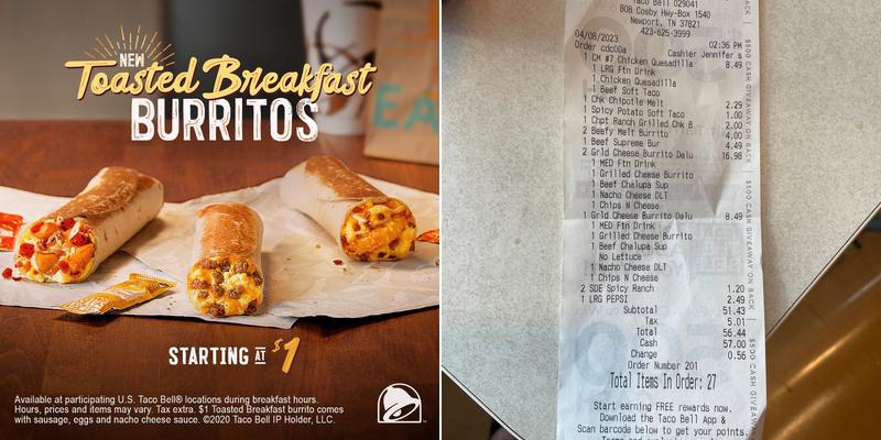 Taco Bell Menu