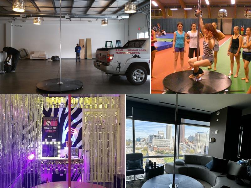 Stripper Pole Rental for Parties, Productions and Video Shoots Atlanta Georgia
