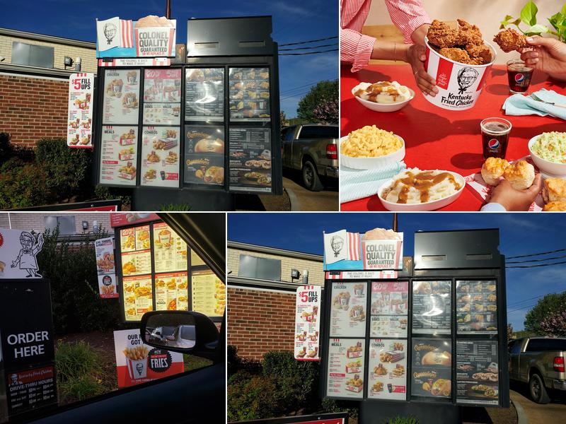KFC Menu