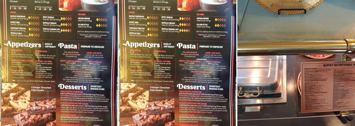 Pizza Hut Menu