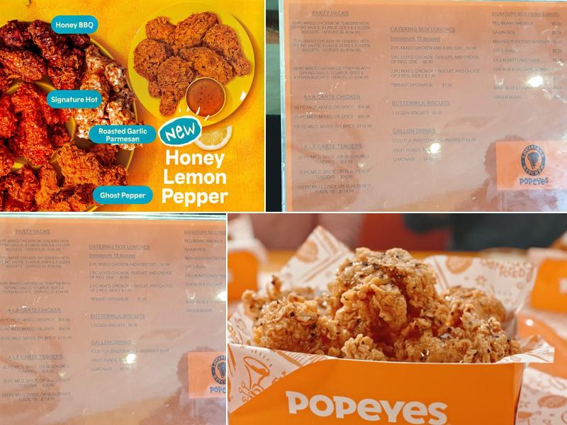 Popeyes Louisiana Kitchen Menu