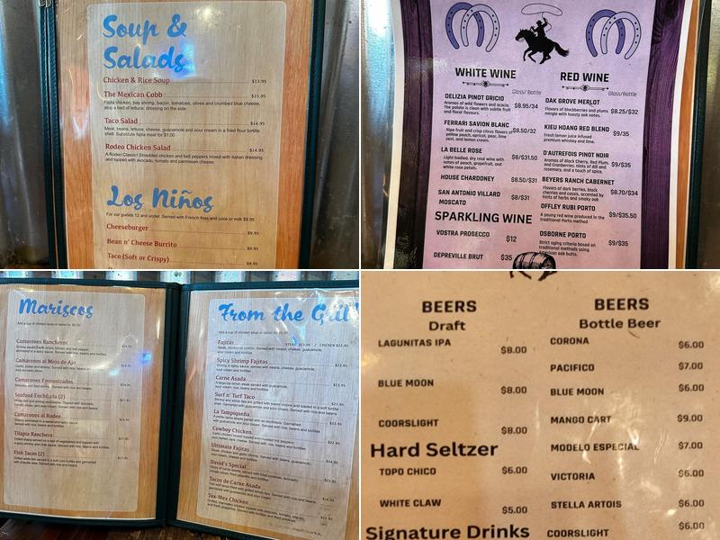 El Rodeo Menu