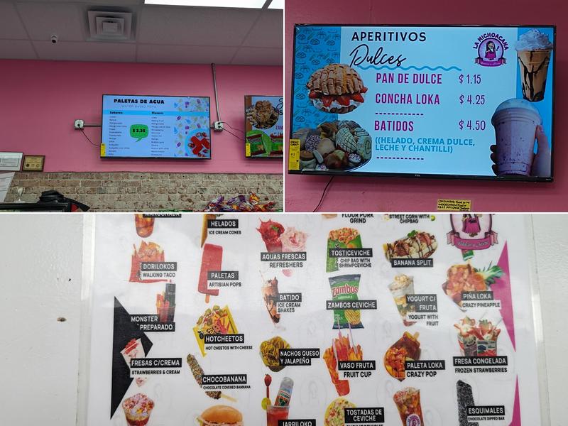 La Michoacana L.C Menu