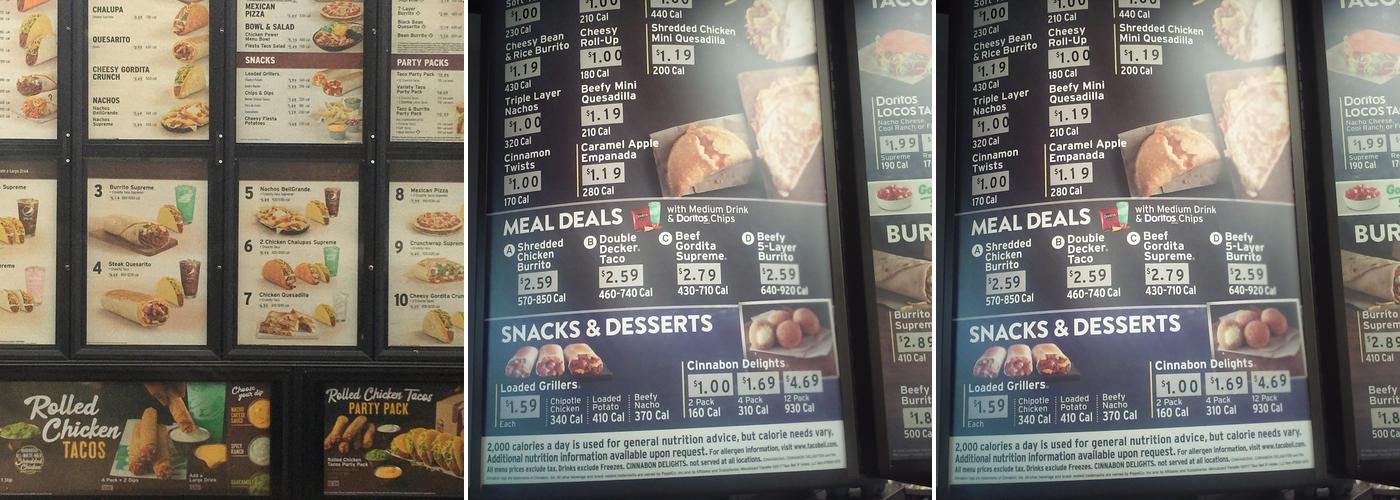 Taco Bell Menu