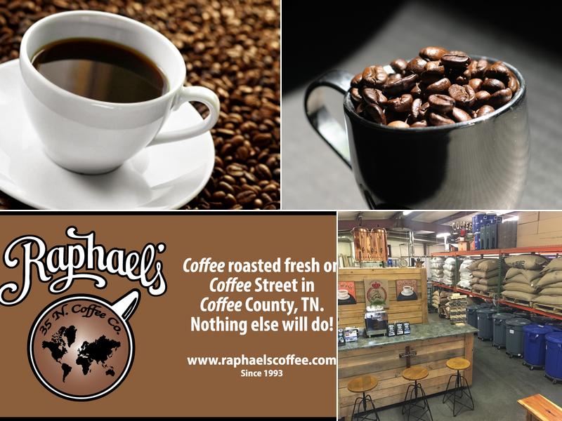 Raphael's Roastery 110 E Coffee St, Tullahoma