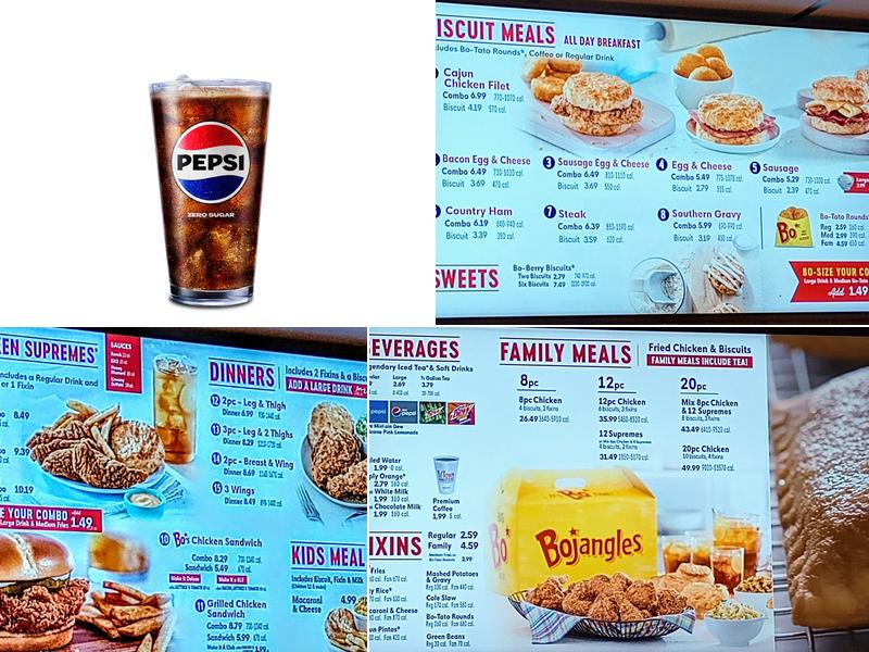 Bojangles Famous Chicken 'n Biscuits Menu