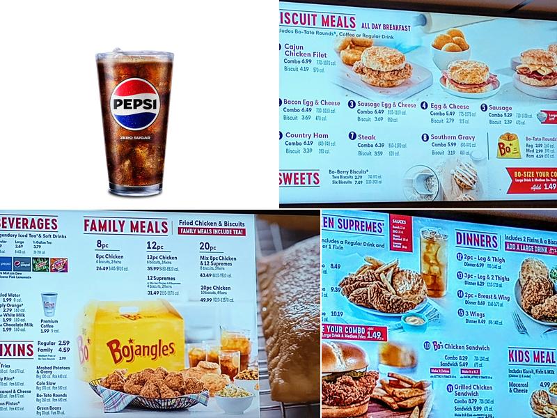 Bojangles Famous Chicken 'n Biscuits Menu